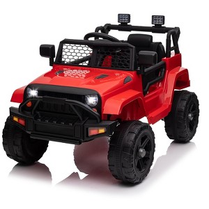 Electric Car for Kids with Remote Control, 12V Ride on Toys for 3+ Year Old, 3 Speeds Truck to Drive - 1 of 4