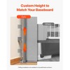 VEVOR Retractable Baby Gate,Extends to 57 inch Wide,38.5 inch Tall, with Security Lock, Easy to Use, Walk Through Without Tripping, Mesh Dog Gate,Gray - 4 of 4