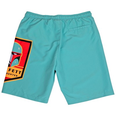 Star Wars Mens Star Wars Boba Fett Emblem Board Shorts - Medium (32-34) — фото 2