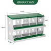 6/8/10 Compartment Galvanized Chicken Nesting Box - Metal Laying Box with Legs for Hens - 3 of 4
