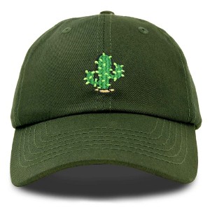 Dalix Cactus Embroidered Cap Cotton Succulent Baseball Hat Plant Adjustable Womens - 1 of 4