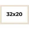 PosterPalooza | 32x20 Wide Barnwood Picture Frame, UV Acrylic, 6 Finishes - Grey, Brown, White, and Black - 2 of 4