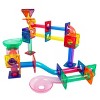 PICASSO-TILES 71 PC Marble Race Track Building Block & Magnetic Tiles, Building STEM Toy for Kids 3+ - 3 of 4