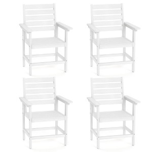 Arceso 18'' HDPS Outdoor Dining Chair, Patio Chair with Armrest for Backyard - 1 of 4