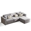 Gymojoy 71"/99.3"/118.1" Loveseat Cloud Sofa Modular Sectional Couch with Deep Seat for Living Room - 3 of 4
