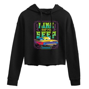 Women's - Disney - Ramone Like What You See Cropped Graphic Hoodie - 1 of 3