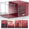 Sorbus 4 Pack Jumbo Foldable Storage Box - Metal Frame, Oxford Fabric with Clear Window & Handles - for Bedding Linen, Clothing & More - 2 of 4
