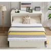 TiramisuBest [NEW ARRIVED] [VIDEO PROVIDED]Cabinet Bed with Storage - White Wood Design - 2 of 4