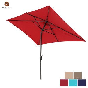 Mondawe 10ft Rectangular Outdoor Patio Umbrella with Tilt and Crank - 1 of 4