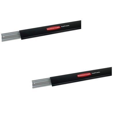  Rubbermaid 1784415 Fast Track Home/Garage 48 Inch Heavy Duty  Steel Horizontal Wall Mounted Storage Rail (4 Pack) : Tools & Home  Improvement