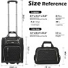 Coolife Luggage Carry On Underseat Luggage Suitcase Softside Wheeled Luggage Lightweight Rolling Travel Bag Underseater (Pink, Carry-On 16-Inch) - 4 of 4