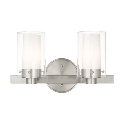 Livex Lighting Manhattan 2 - Light Vanity in  Brushed Nickel