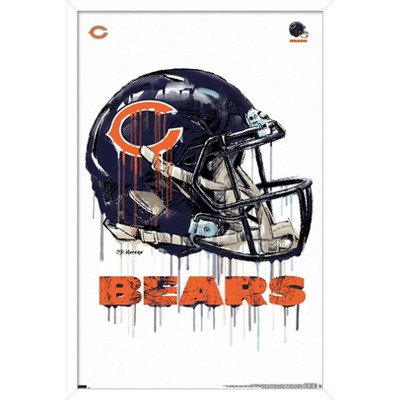 Trends International Nfl Chicago Bears - Neon Helmet 23 Framed Wall Poster  Prints : Target