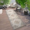 World Rug Gallery Distressed Traditional Indoor/Outdoor Area Rug - 2 of 4