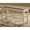 Bolanburg Counter Height Dining Room Bench Antique White - Signature Design by Ashley - image 2 of 4