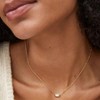 Mini Elisa - Plated Satellite Pendant Necklace for Women 15" Chain With 4" Extender, 0.39"L X 0.21"W - 3 of 4