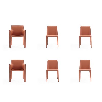 Set of 6 Paris Dining Chairs - Manhattan Comfort
