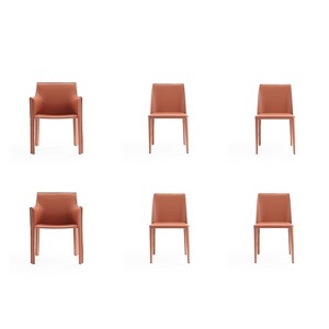 Set of 6 Paris Dining Chairs - Manhattan Comfort - 1 of 4