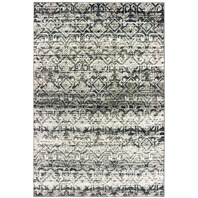 Oriental Weavers Bowen 042H2 Grey/ Ivory Indoor Area Rug - 6'7" x 9'6"