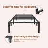 homfan Bed Frame, High Platform Bed Frame, Queen Size with Storage Space, Heavy Duty Steel Slat Support, No Screws Needed, Easy Assembly - 4 of 4