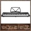Ashthorpe 61-Key Digital Electronic Keyboard Piano with Light Up Keys, Portable Beginner Kit with Adjustable Stand, Stool, Headphones & Microphone - 4 of 4