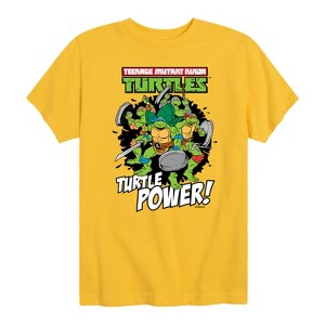 Boys' - Teenage Mutant Ninja Turtles - Turtle Power Short Sleeve Graphic T-Shirt - 1 of 4