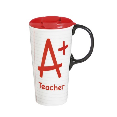 Cypress Home A Teacher Ceramic Travel Coffee Mug 17 Ounces Target