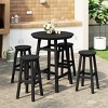 WestinTrends Malibu All Weather Hdpe Outdoor Patio Bar Height Dining Set (5-Piece) - 2 of 4