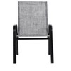 PAGED Outdoor Dining Chairs Steel Patio Chairs with Armrest High Backrest Breathable Fabric for Backyard, Patio, Pool, Lawn - 3 of 4
