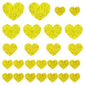 Unique Bargains Iron On Durable DIY Clothing Heart Rhinestone Patches 26 Pcs - 1 of 4
