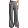 BLUEMING Women’s Elevated High-Waist Trousers Fluid Wide-Leg Silhouette with Flowy Trousers with Drape Professional Office Pants - 4 of 4