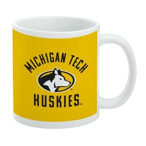 Michigan Tech Husky Ceramic Coffee Mug Novelty Gift Mugs for Coffee Tea and Hot Drinks 11oz White - 1 of 4