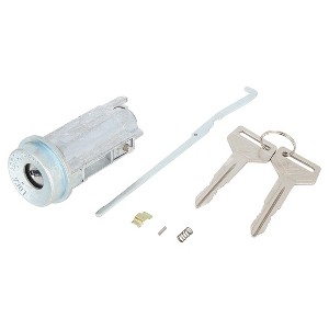 Unique Bargains Ignition Switch Lock Cylinder with 2 Keys Fit for Toyota Camry Avalon Solara Silver Tone 1PC - 1 of 4