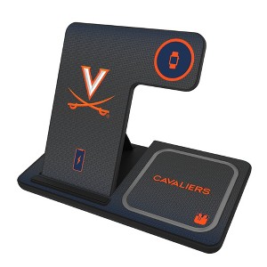 Keyscaper University of Virginia Cavaliers Linen 15-Watt 3 in 1 Charging Station - 1 of 4