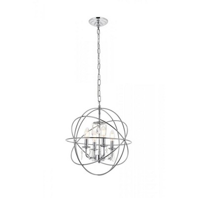 Elegant Lighting Wallace 4 light Chrome Pendant