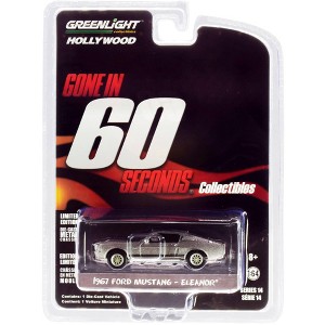 1967 Ford Mustang Custom "Eleanor" Gone in 60 Seconds (2000) Movie 1/64 Diecast Model Car by Greenlight - 1 of 3