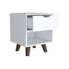 NicBex Nightstand with Drawers,Modern Side Table with Storage Space and Wood Frame,Bedside Table for Bedroom,Living Room - 4 of 4