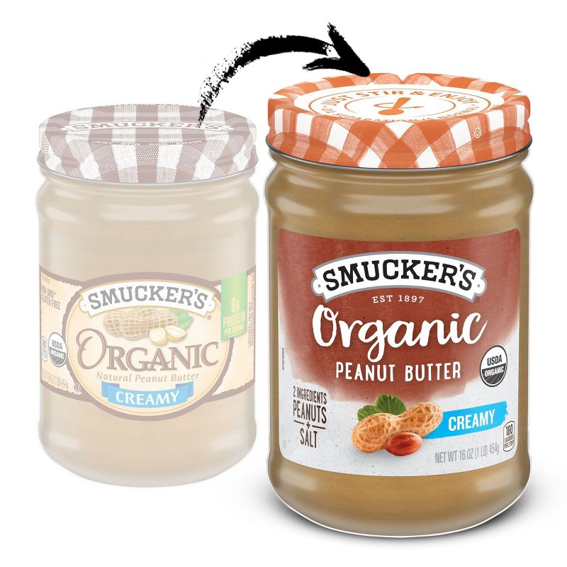 Smucker&#39;s Organic Creamy Peanut Butter - 16oz, 3 of 7