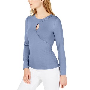 Vince Camuto Womens Keyhole Pullover Blouse - 1 of 1