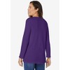Woman Within Plus Size Embroidered Thermal Henley Tee - 3 of 4
