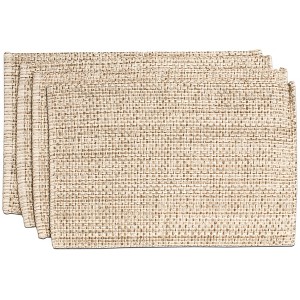 Two Tone Cotton Woven 13x19 Placemat Sets by Sweet Home Collection® - 1 of 4