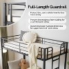 VINGLI Metal Bunk Bed Frame Twin Over Twin with LED Lights, Non-Slip Ladder, Full Length Guardrail, Charging Station - 4 of 4