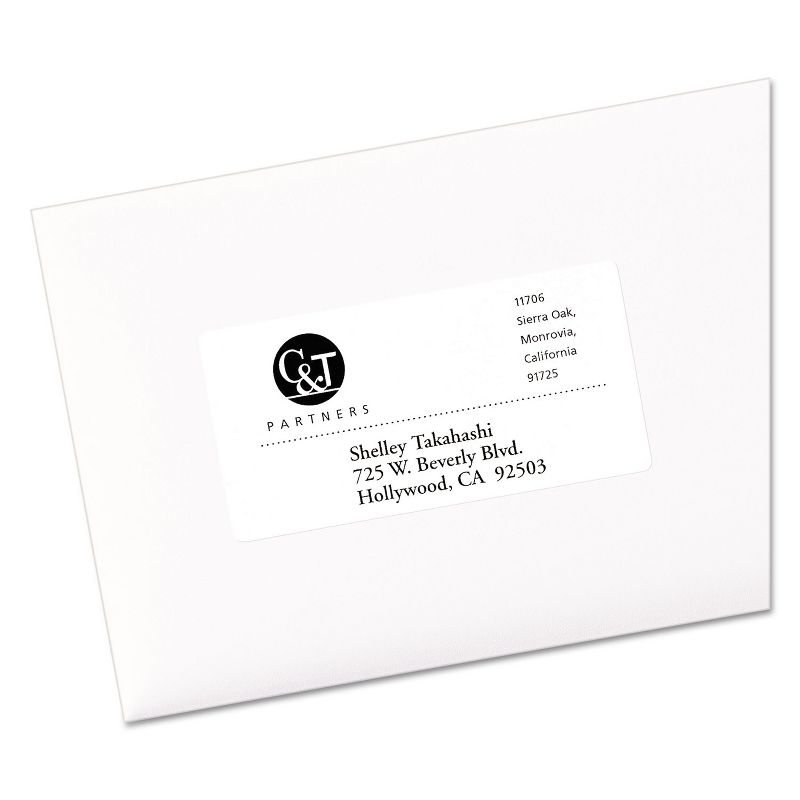 Avery Shipping Labels with TrueBlock Technology Laser 2 x 4 White 250/Pack 5263, 3 of 10