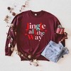 Simply Sage Market Women's Graphic Sweatshirt Jingle All The Way Colorful Stars - 2 of 2