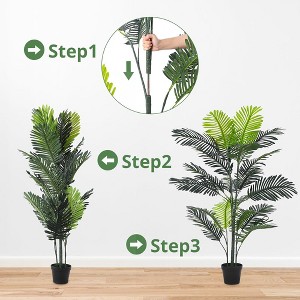 4ft Artificial Areca Palm Plant - 1 of 4