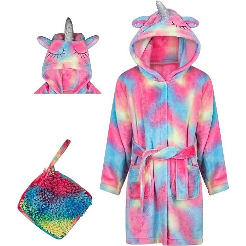 Rainbow Unicorn Hooded Robe for Kids – Inside Out