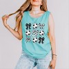 Simply Sage Market Soccer Ball Bows Garment Dyed Tank - 3 of 4