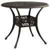 vidaXL Patio Table Outdoor Dining Table Garden Porch Furniture Cast Aluminum - 2 of 4