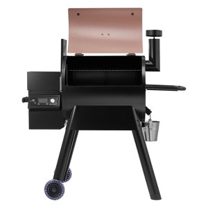 VEVOR Wood Pellet Grill Smoker, 8 in 1 BBQ Grills for Outdoor Cooking, 575 Square Inches Cook Area Electric Smokers, with WiFi-app Control, Black - 1 of 4
