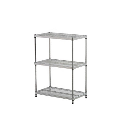 Design Ideas Meshworks 3 Tier Full Size Metal Tower Bathroom Storage  Shelving Unit Rack For Over The Toilet Organization, 26 X 10 X 72, White  : Target